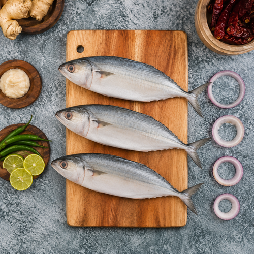 Sea Water Mackeral BangdaBig Cleaned, Gross 500 g, Net 420 g