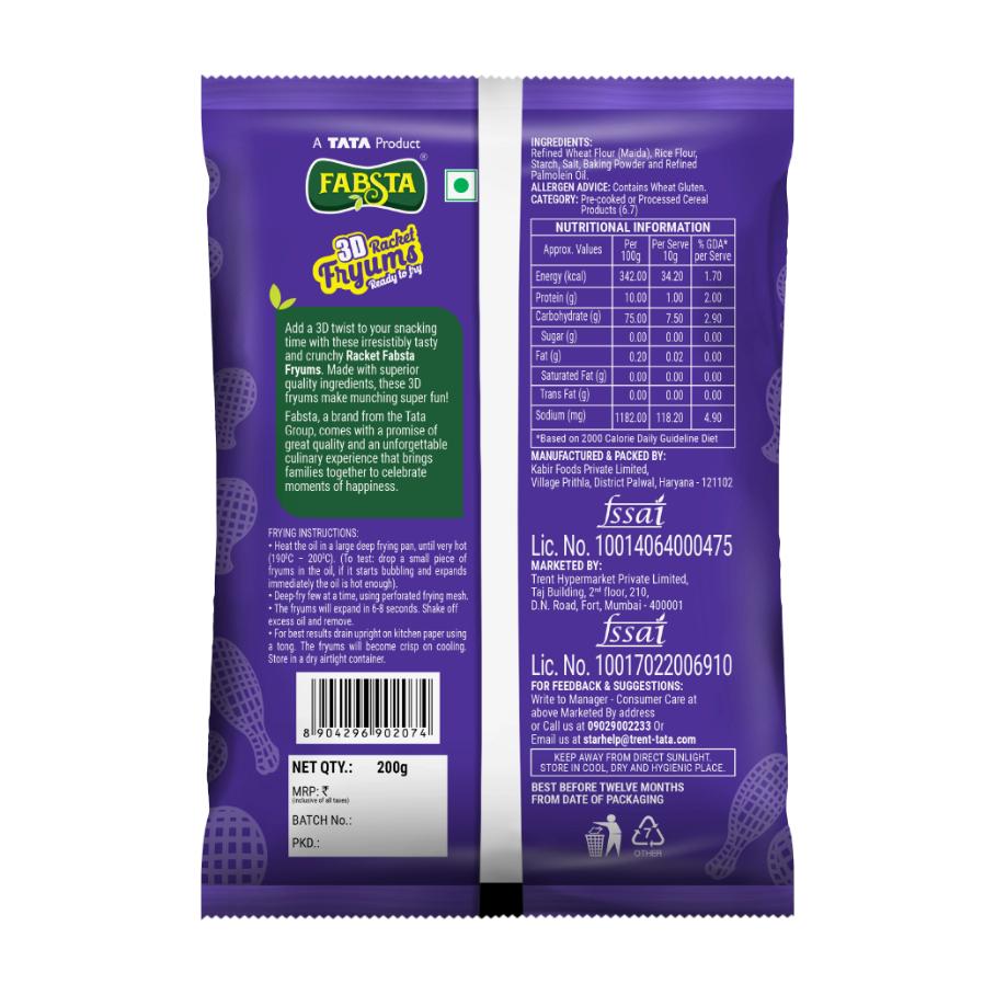 Fabsta 3D Racket Fryums 200 g