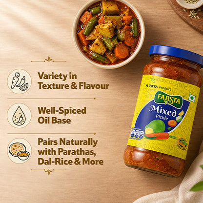 Fabsta Mixed Pickle Bottle 300 g