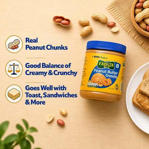 Fabsta Crunchy Peanut Butter, 150 g