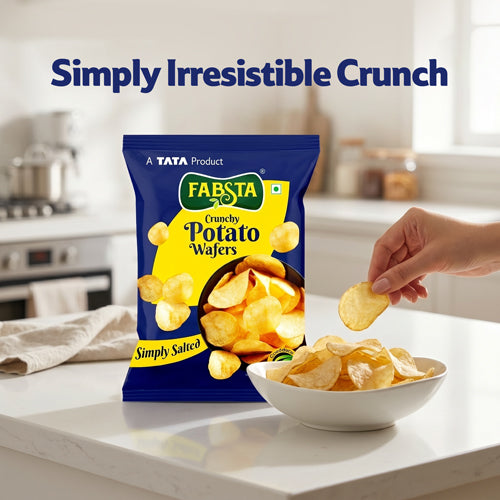 Fabsta Salted Potato Wafers, 150 g
