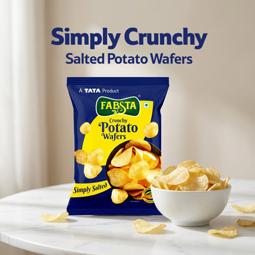 Fabsta Salted Potato Wafers, 150 g