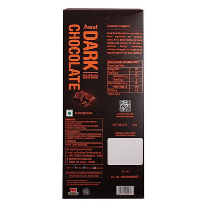 Amul Dark Chocolate 55% 150 g