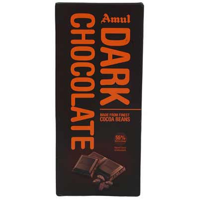Amul Dark Chocolate 55% 150 Gm