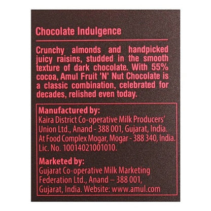Amul Fruit & Nut Chocolate 150 g