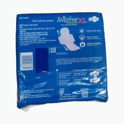 Stayfree Secure Xl Wings San Pads pack of 40 pads