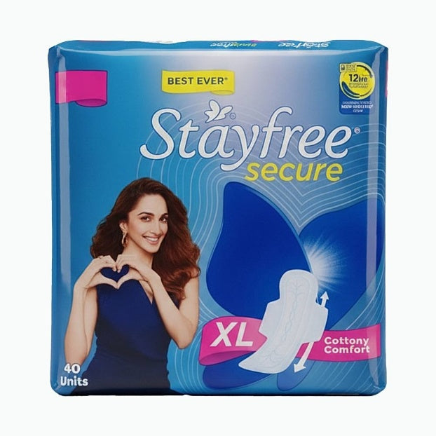 Stayfree Secure Xl Wings San Pads pack of 40 pads