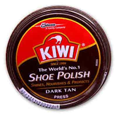 Kiwi Dark Tan Shoe Polish 15 g