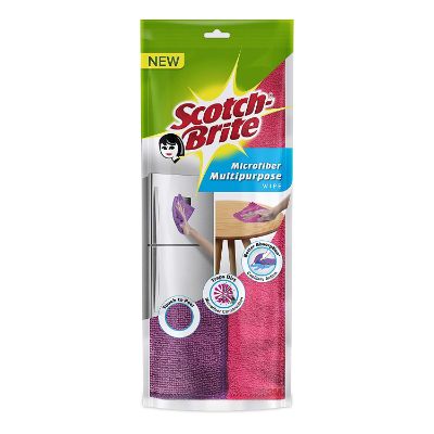 Scotch Brite Microfibre Multi Wipes pack of 2