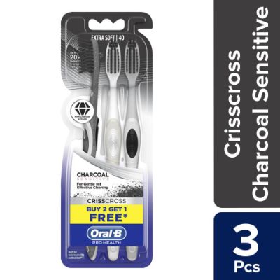 Oral B Pro Health Ultra Thin Charcaol Tooth Brush buy 2 get 1 free