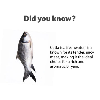 Fresh Water Catla Whole Bengali Curry Cut, ~1.2–2 Kg