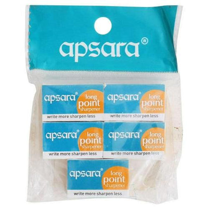 Apsara Long Point Sharpner pack of 5