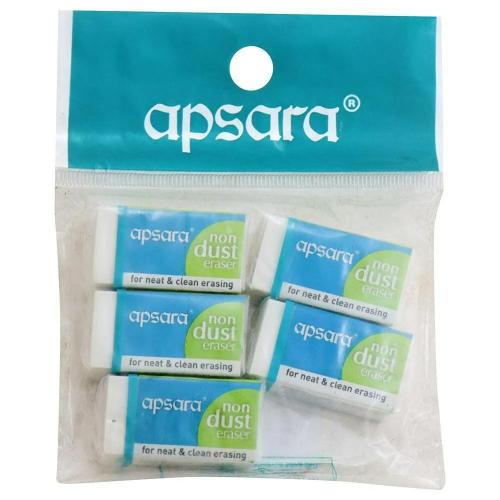 Apsara Non-Dust Eraser pack of 5