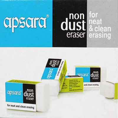 Apsara Non-Dust Eraser pack of 5