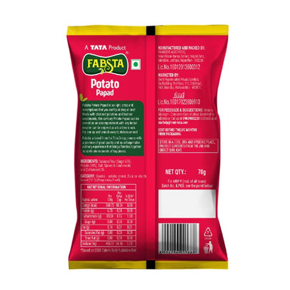 Fabsta Potato Papad, 70 g