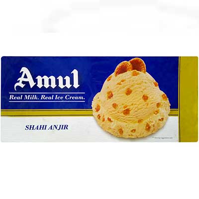 Amul Shahi Anjeer Ice Cream Bogo 750G+750G