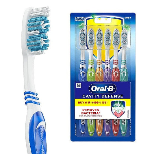 Oral B Soft Cavity Defance Brush pack of 6