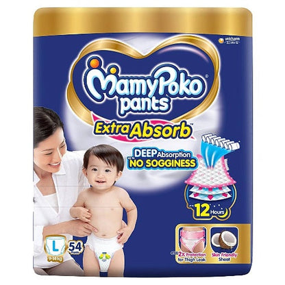 Mamy Poko Extra Absorb Large Pant Diaper 54 pcs