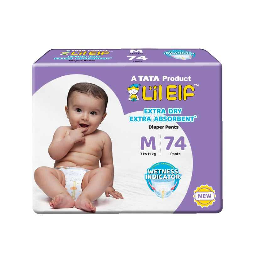 Tata Diaper Pants M, Pack of 74