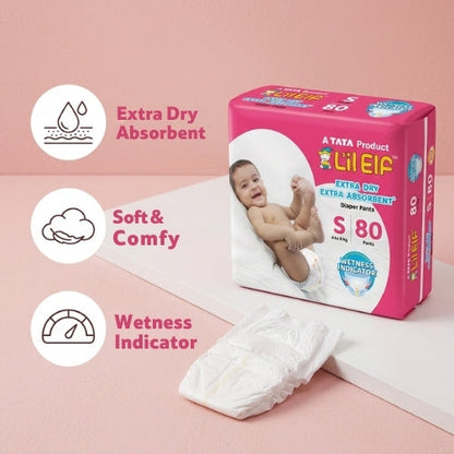 Tata Diaper Pants S, Pack of 80