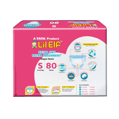 Tata Diaper Pants S, Pack of 80