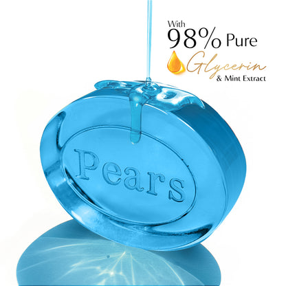 Pears Soft & Fresh Bathing Bar With 0.98 Pure Glycerine & Mint Extracts-For Fresh Glow 4x125 gm