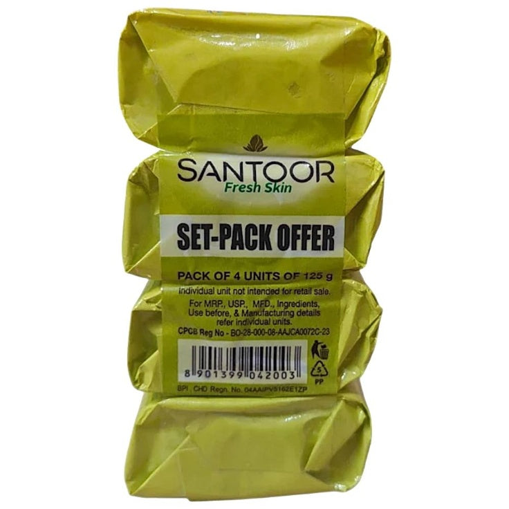 Santoor Aloe Fresh Soap Combi 4x125 g