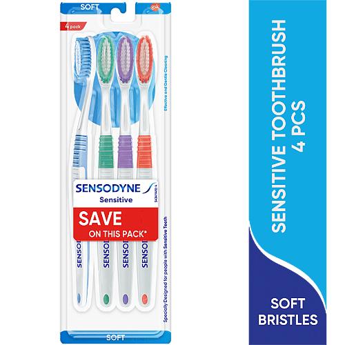 Sensodyne Soft Toothbrush Quad Pack pack of 4