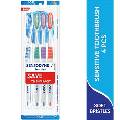 Sensodyne Soft Toothbrush Quad Pack pack of 4