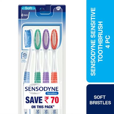 Sensodyne Soft Toothbrush Quad Pack pack of 4