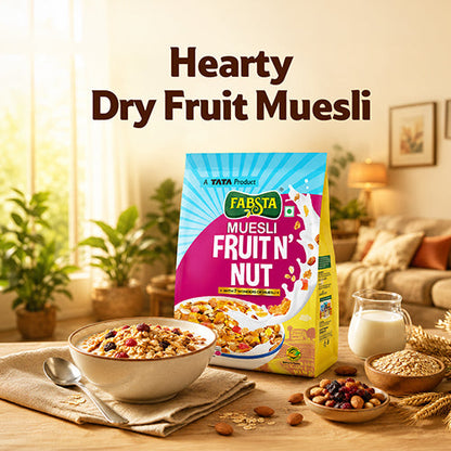Fabsta Fruit N Nut Muesli Pouch, 750 g