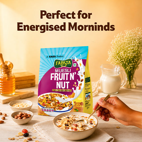 Fabsta Fruit N Nut Muesli Pouch, 750 g