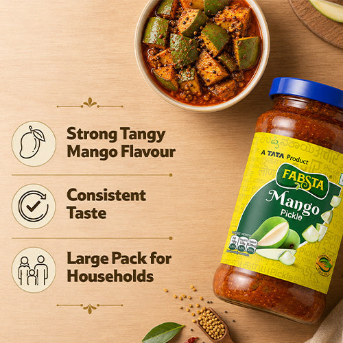 Fabsta Mango Pickle Bottle, 1 Kg