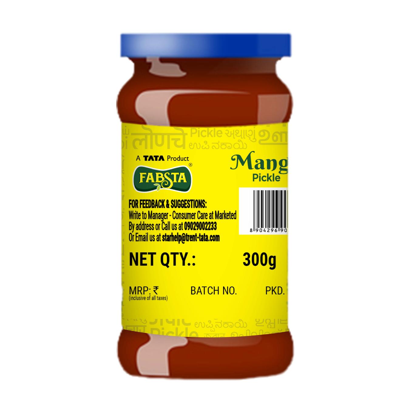 Fabsta Mango Pickle Bottle 1 kg