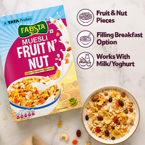 Fabsta Fruit N Nut Muesli Box 500 g