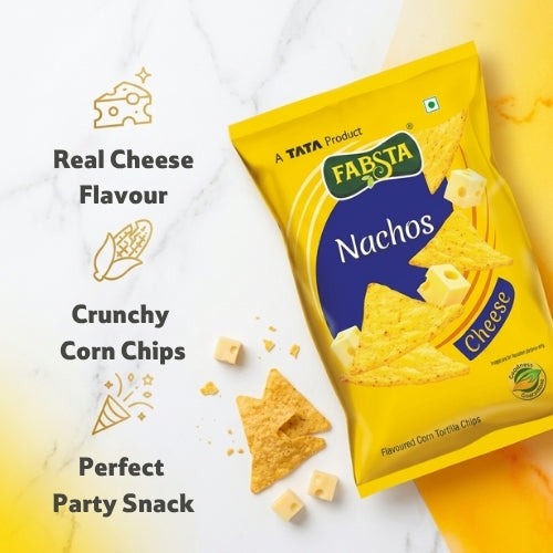 Fabsta Nachos Cheddar Cheese, 130 g