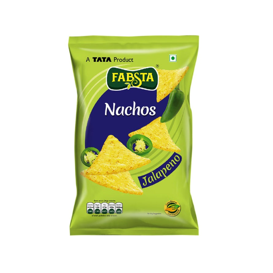Fabsta Jalapeno Nachos, 130 g