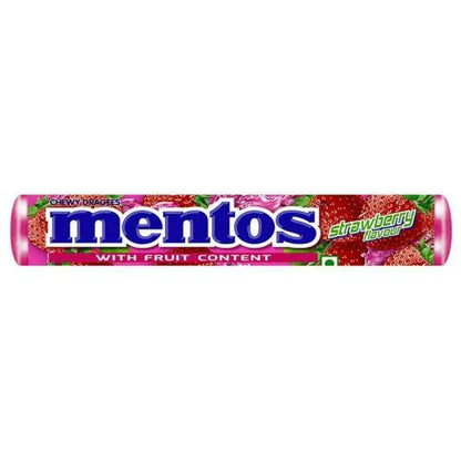 Mentos Starwberry Sticks 36.4 gm