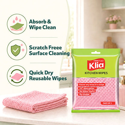 Klia Kitchen Wipes 18X20 pack of 1