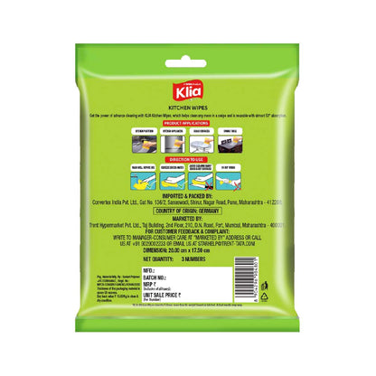 Klia Kitchen Wipes 18X20 Pack Of 3