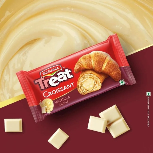 Britannia Treat Croissant Vanilla Cream 47 g