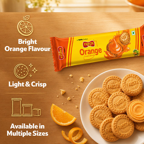 Fabsta Orange Cream Biscuits 100 g