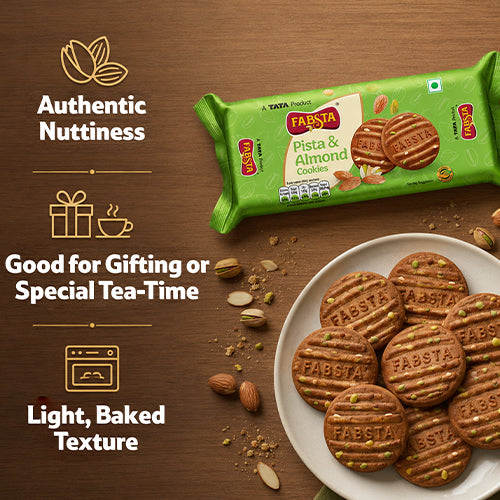 Fabsta Pista Almond Cookies, 100 g