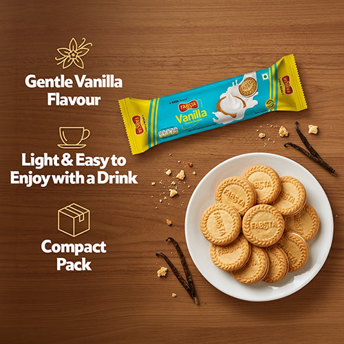 Fabsta Vanilla Cream Biscuits 100 g