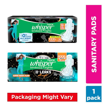 Whisper Ultra Nights Xxxl Wings pack of 10