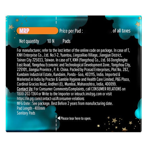 Whisper Ultra Nights Xxxl Wings pack of 10