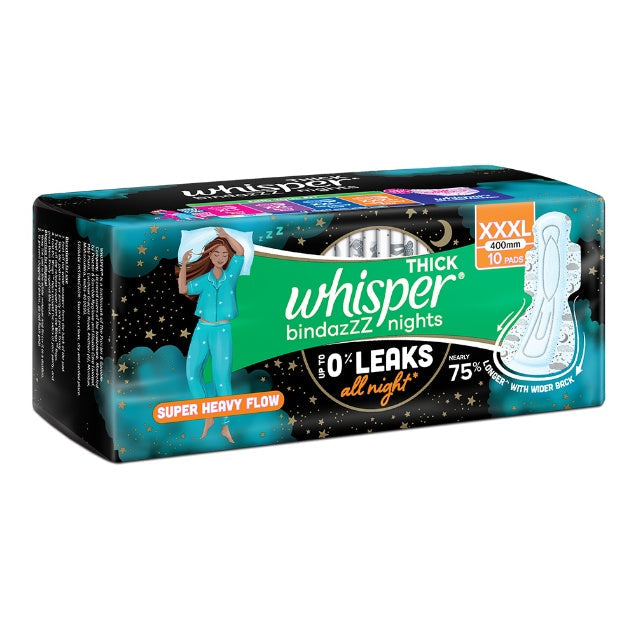 Whisper Ultra Nights Xxxl Wings pack of 10