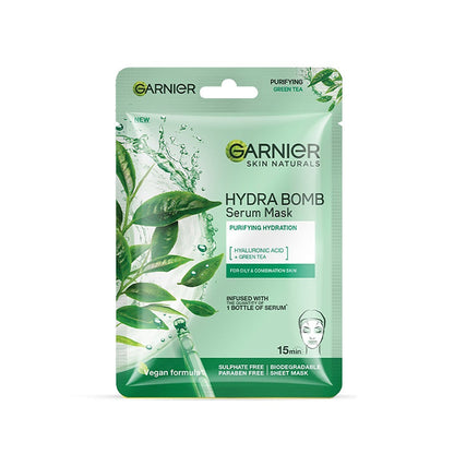Garnier Hydra Bomb Green Tea Serum Mask 32 gm