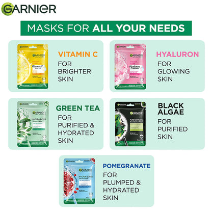 Garnier Hydra Bomb Green Tea Serum Mask 32 gm