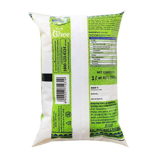 Govind Cow Ghee Pouch 1 ltr